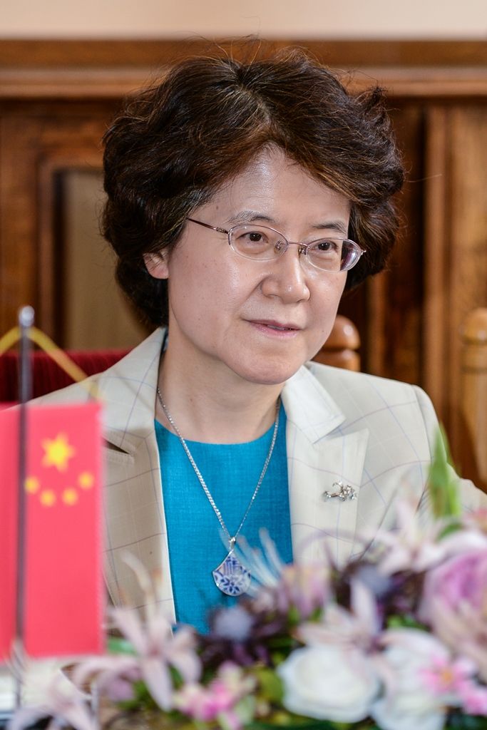 Setkání primátora s čínskou velvyslankyní (foto: M. Pecuch, 29.5.2017)