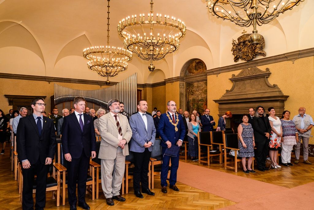 Cenu 1. června získal filozof Ladislav Hejdánek (foto: M. Pecuch, 1.6.2017)
