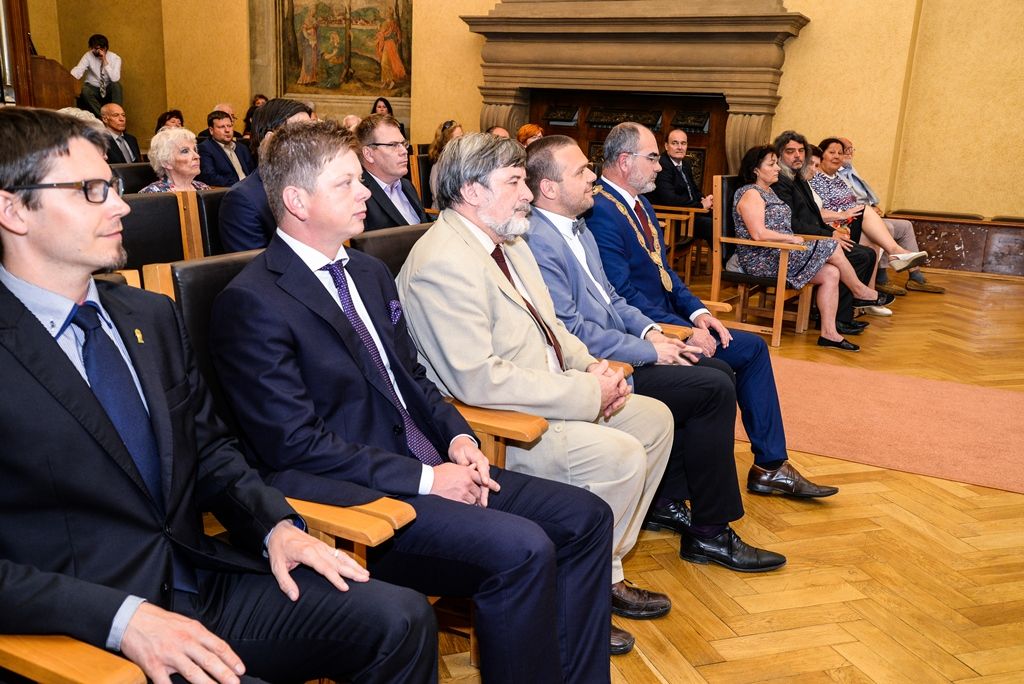 Cenu 1. června získal filozof Ladislav Hejdánek (foto: M. Pecuch, 1.6.2017)