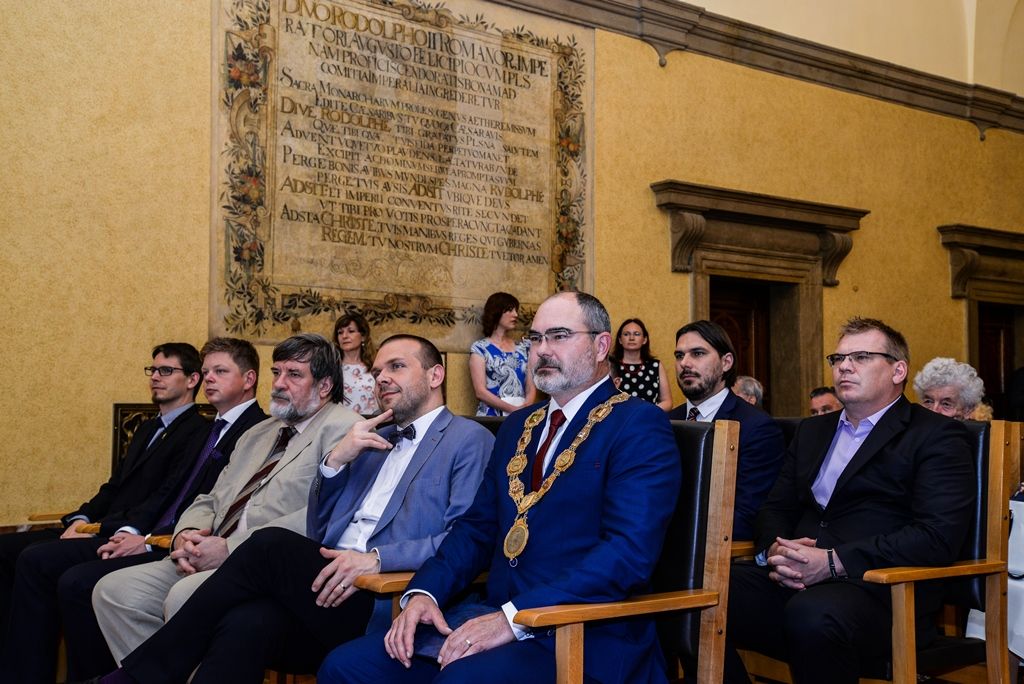 Cenu 1. června získal filozof Ladislav Hejdánek (foto: M. Pecuch, 1.6.2017)