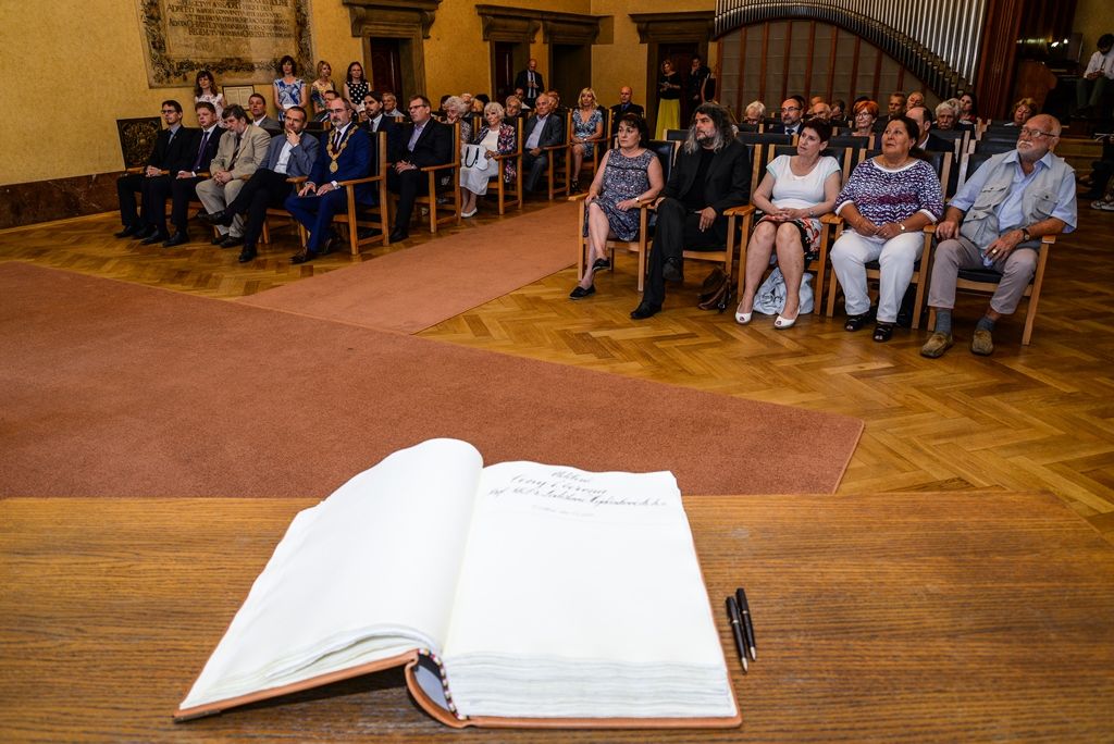 Cenu 1. června získal filozof Ladislav Hejdánek (foto: M. Pecuch, 1.6.2017)