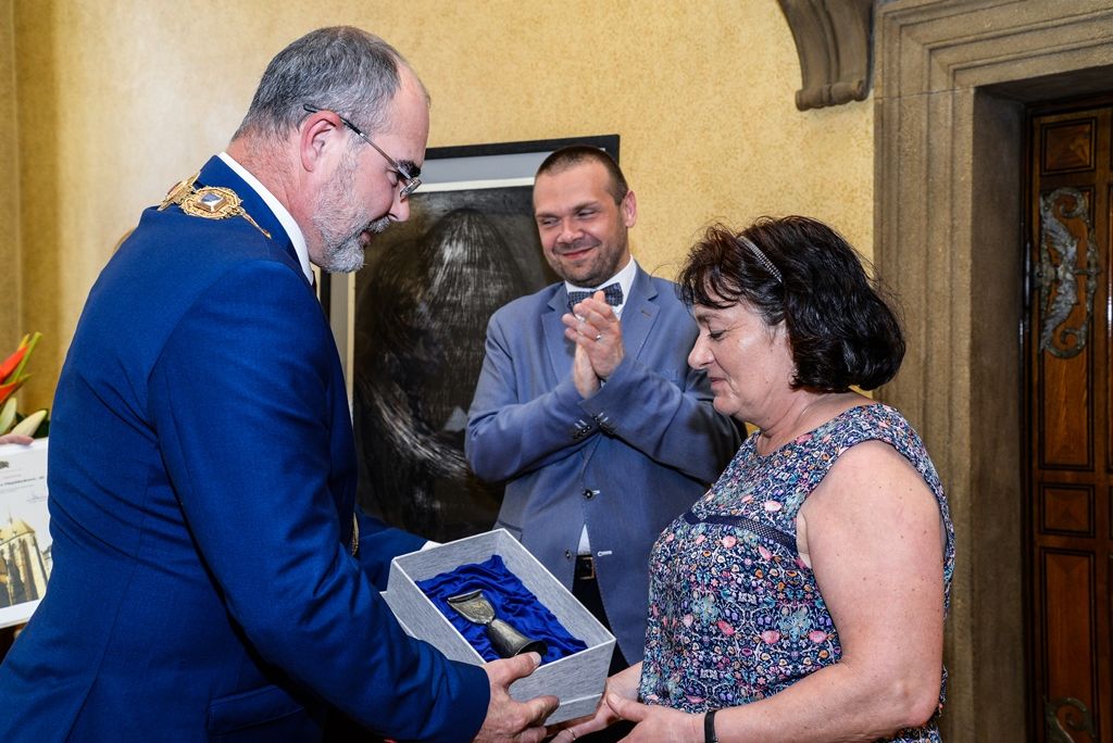 Cenu 1. června získal filozof Ladislav Hejdánek (foto: M. Pecuch, 1.6.2017)