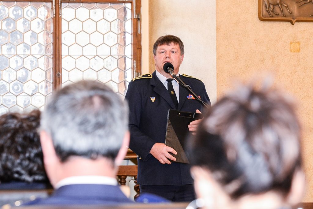 Primátor města ocenil vedoucí hasičské mládeže (foto: M. Pecuch, 7.6.2017)