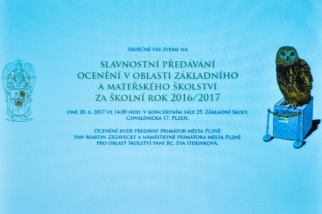 Plzeň ocenila výjimečné učitele i mecenáše školství (foto: M. Pecuch, 20.6.2017)