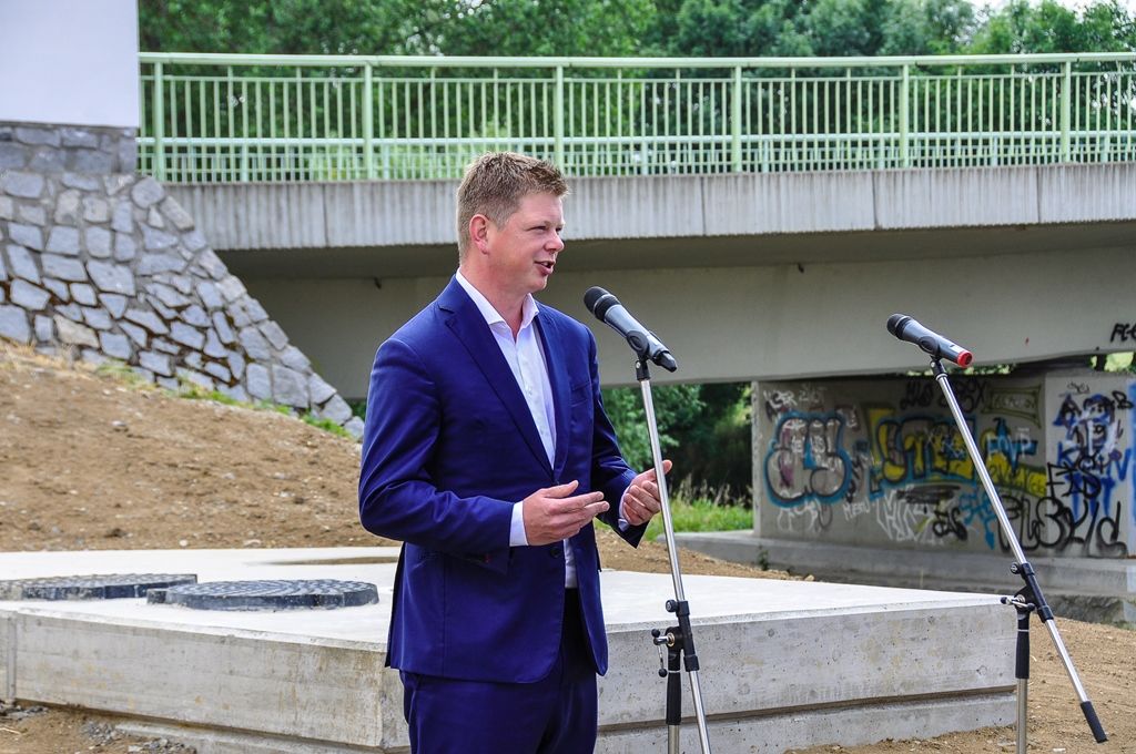 Plzeň dokončila kanalizační řad podél Úslavy (foto: M. Pecuch, 28.6.2017)