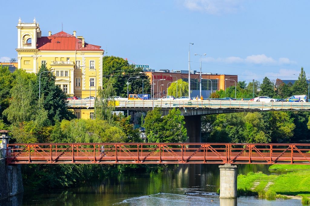 Rekonstrukce mostu Generála Pattona ze Saského mostu (foto: M. Pecuch, 21.8.2017)