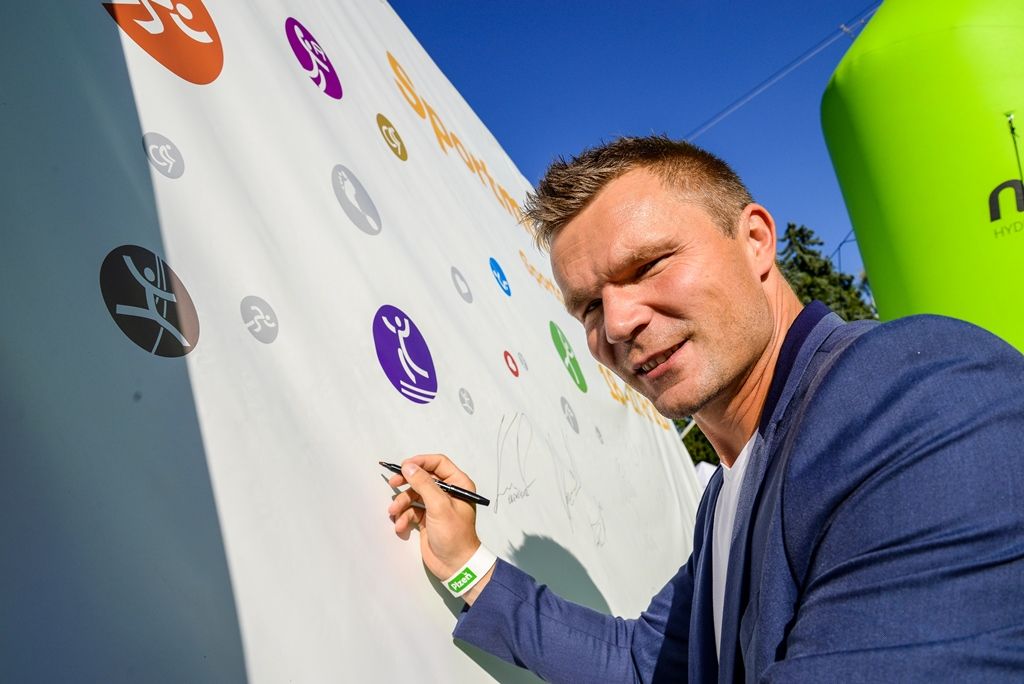 Letní Sportmanie Plzeň - Ve středu přivítala další hosty z řad sportovních osobností, a sice házenkáře Karla Nocara a Jana Štochla. (foto: M. Pecuch, 23.8.2017)