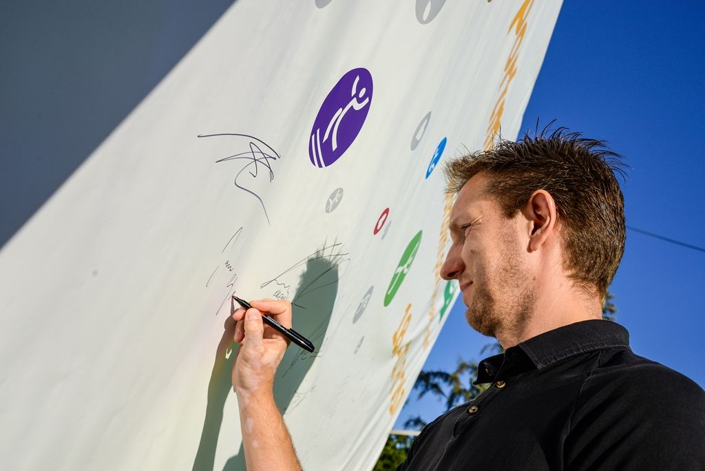 Letní Sportmanie Plzeň - Ve středu přivítala další hosty z řad sportovních osobností, a sice házenkáře Karla Nocara a Jana Štochla. (foto: M. Pecuch, 23.8.2017)