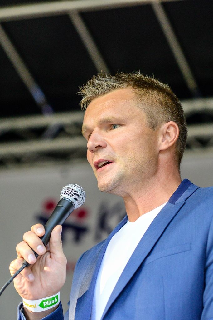 Letní Sportmanie Plzeň - Ve středu přivítala další hosty z řad sportovních osobností, a sice házenkáře Karla Nocara a Jana Štochla. (foto: M. Pecuch, 23.8.2017)