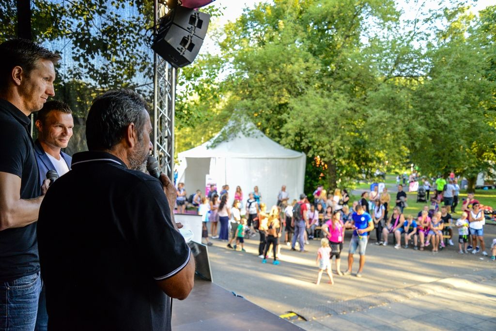 Letní Sportmanie Plzeň - Ve středu přivítala další hosty z řad sportovních osobností, a sice házenkáře Karla Nocara a Jana Štochla. (foto: M. Pecuch, 23.8.2017)