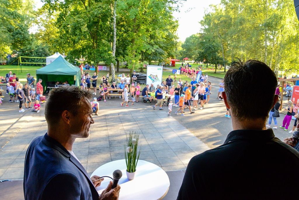 Letní Sportmanie Plzeň - Ve středu přivítala další hosty z řad sportovních osobností, a sice házenkáře Karla Nocara a Jana Štochla. (foto: M. Pecuch, 23.8.2017)