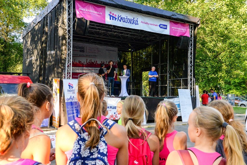 Letní Sportmanie Plzeň - Ve středu přivítala další hosty z řad sportovních osobností, a sice házenkáře Karla Nocara a Jana Štochla. (foto: M. Pecuch, 23.8.2017)
