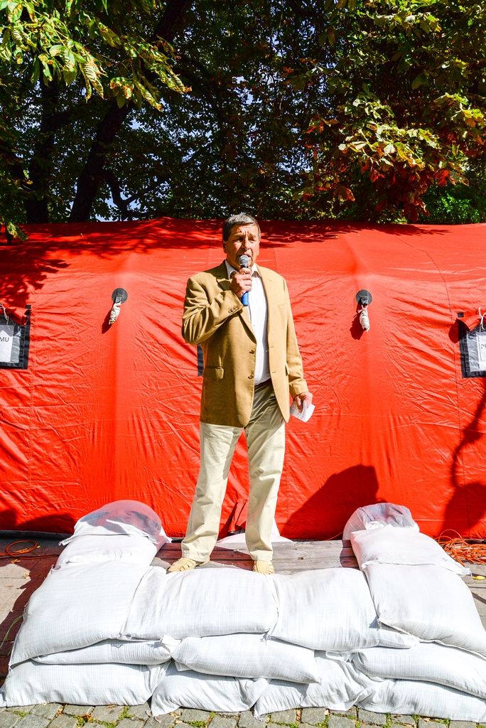 Výstava dobrovolných hasičů připomíná povodeň před 15 lety (foto: M. Pecuch, 24.8.2017)