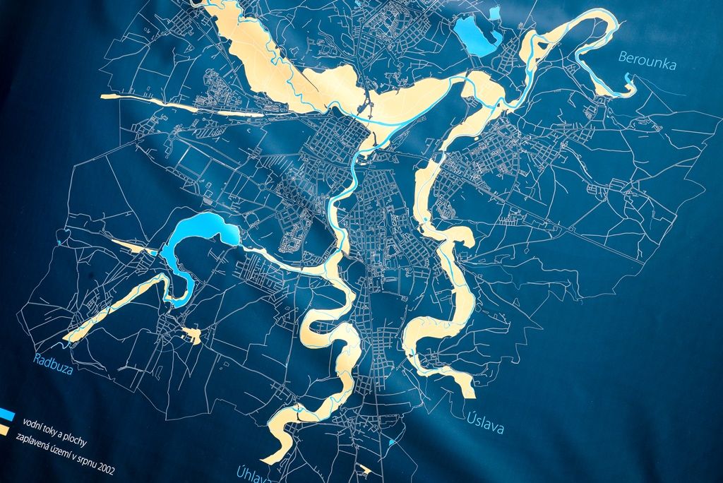 Výstava dobrovolných hasičů připomíná povodeň před 15 lety (foto: M. Pecuch, 24.8.2017)