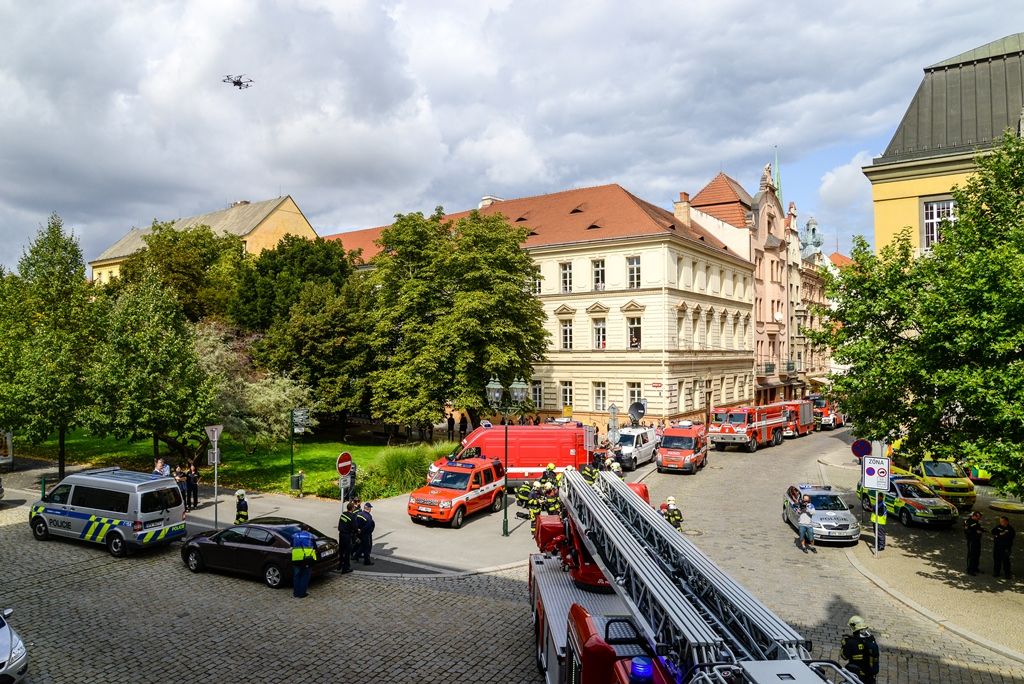 Plzeň má za sebou praktické cvičení složek integrovaného záchranného systému (foto: M. Pecuch, 6.9.2017)