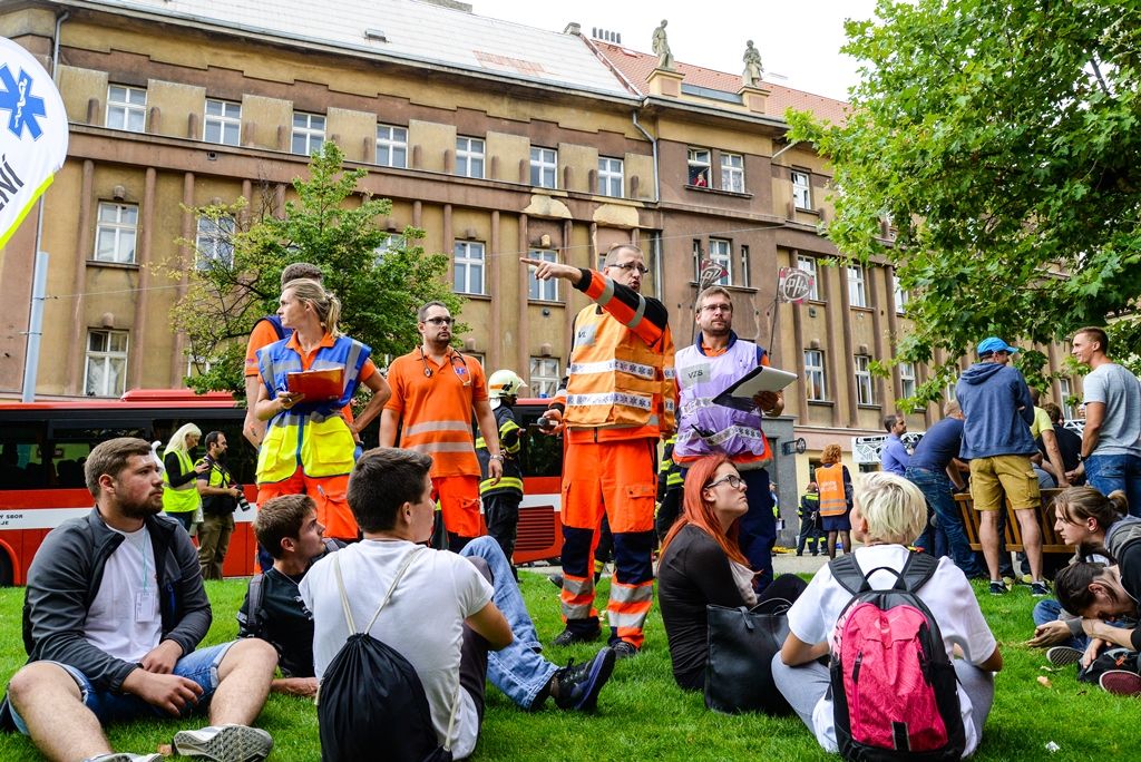 Plzeň má za sebou praktické cvičení složek integrovaného záchranného systému (foto: M. Pecuch, 6.9.2017)
