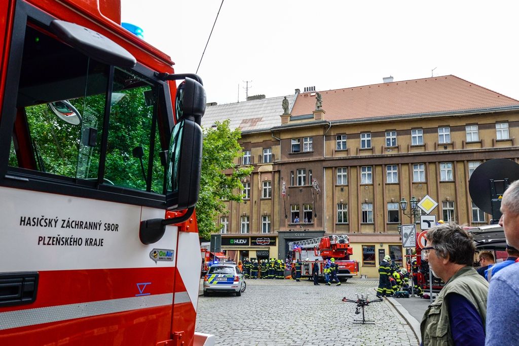 Plzeň má za sebou praktické cvičení složek integrovaného záchranného systému (foto: M. Pecuch, 6.9.2017)