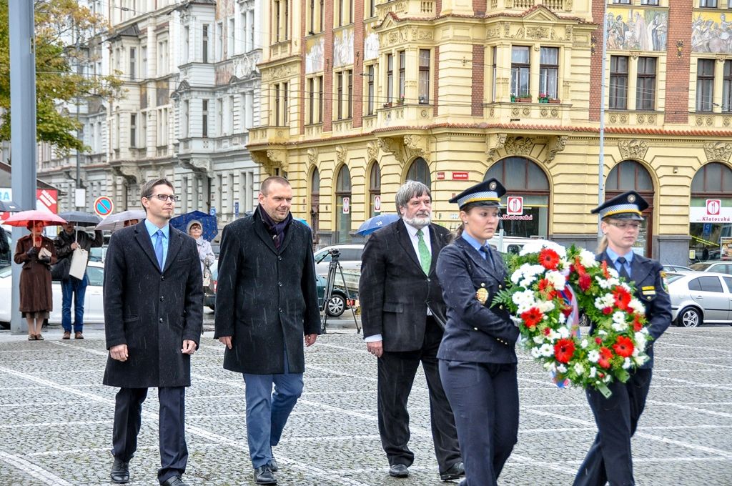Plzeň si připomněla úmrtí T. G. Masaryka (foto: M. Pecuch, 14.9.2017)