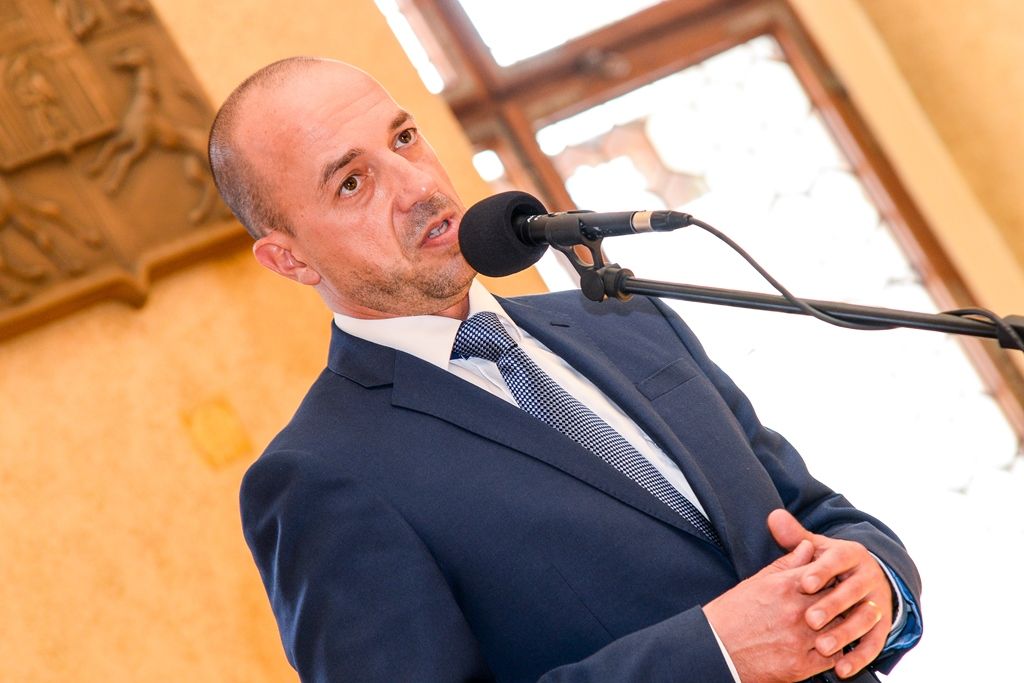 Zástupci města poděkovali partnerům a klubům Letní Sportmanie Plzeň 2017 (foto: M. Pecuch, 17.10.2017)