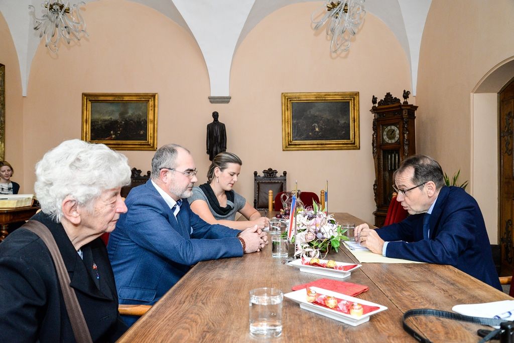 Primátor přijal francouzského velvyslance Rolanda Galharagua (foto: M. Pecuch, 30.10.2017)