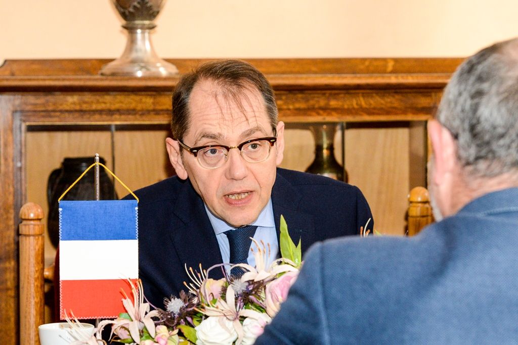 Primátor přijal francouzského velvyslance Rolanda Galharagua (foto: M. Pecuch, 30.10.2017)