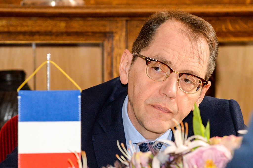 Primátor přijal francouzského velvyslance Rolanda Galharagua (foto: M. Pecuch, 30.10.2017)