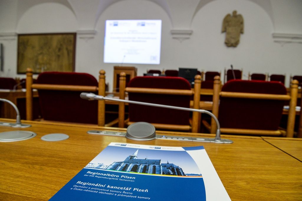 Zástupci vysoké školy v Bavorsku navštívili Plzeň (foto: M. Pecuch, 1.11.2017)