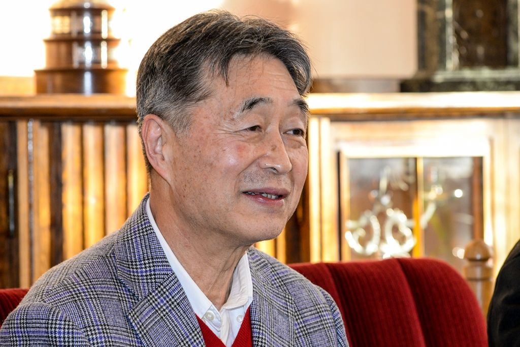 Japonský mistr aikido navštívil plzeňskou radnici (foto: M. Pecuch, 15.11.2017)