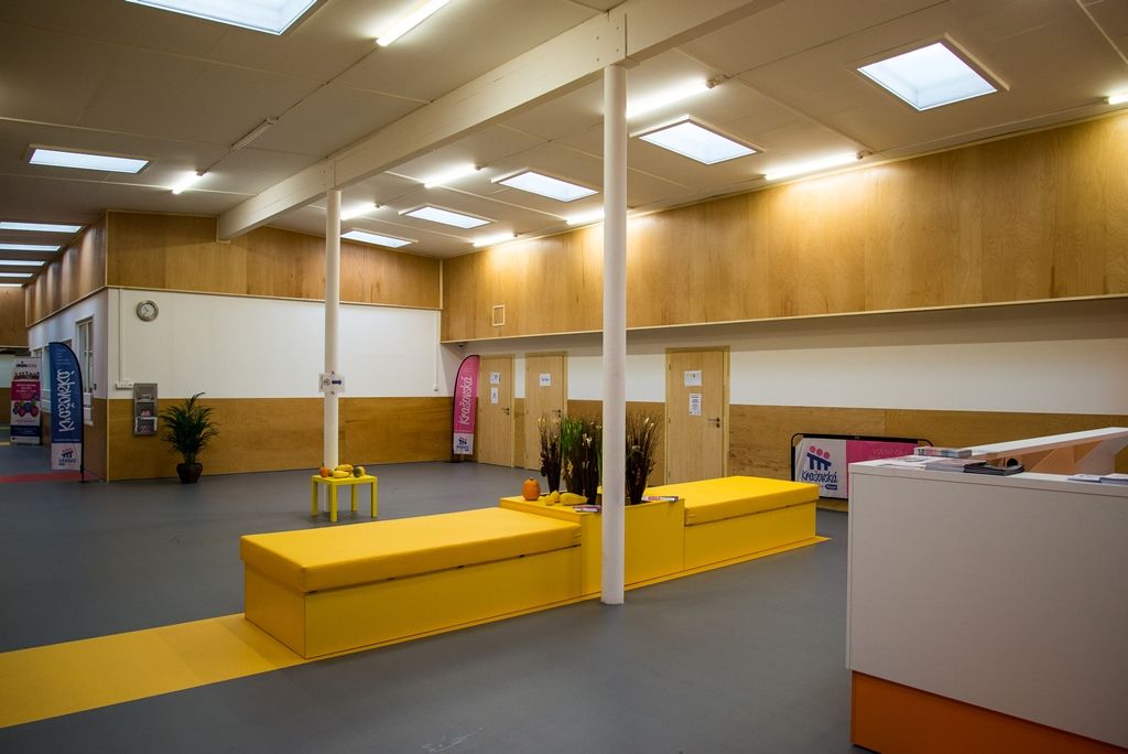 Nové centrum pro sport, tanec a umění Krašovská Aktivity centrum Plzeň (foto: M. Pecuch, 21.11.2017)