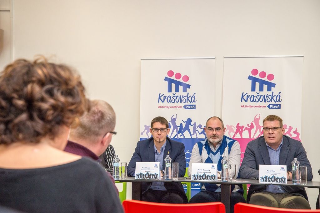 Nové centrum pro sport, tanec a umění Krašovská Aktivity centrum Plzeň (foto: M. Pecuch, 21.11.2017)