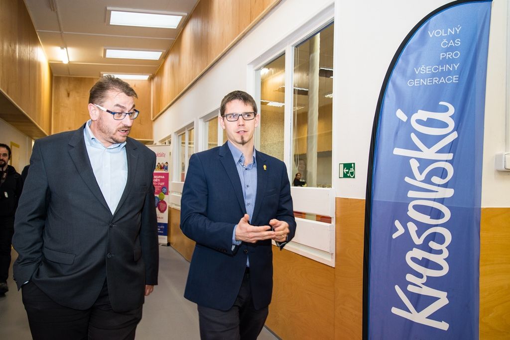 Nové centrum pro sport, tanec a umění Krašovská Aktivity centrum Plzeň (foto: M. Pecuch, 21.11.2017)