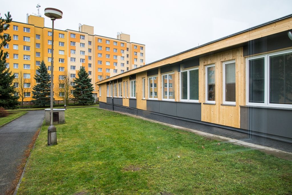 Nové centrum pro sport, tanec a umění Krašovská Aktivity centrum Plzeň (foto: M. Pecuch, 21.11.2017)