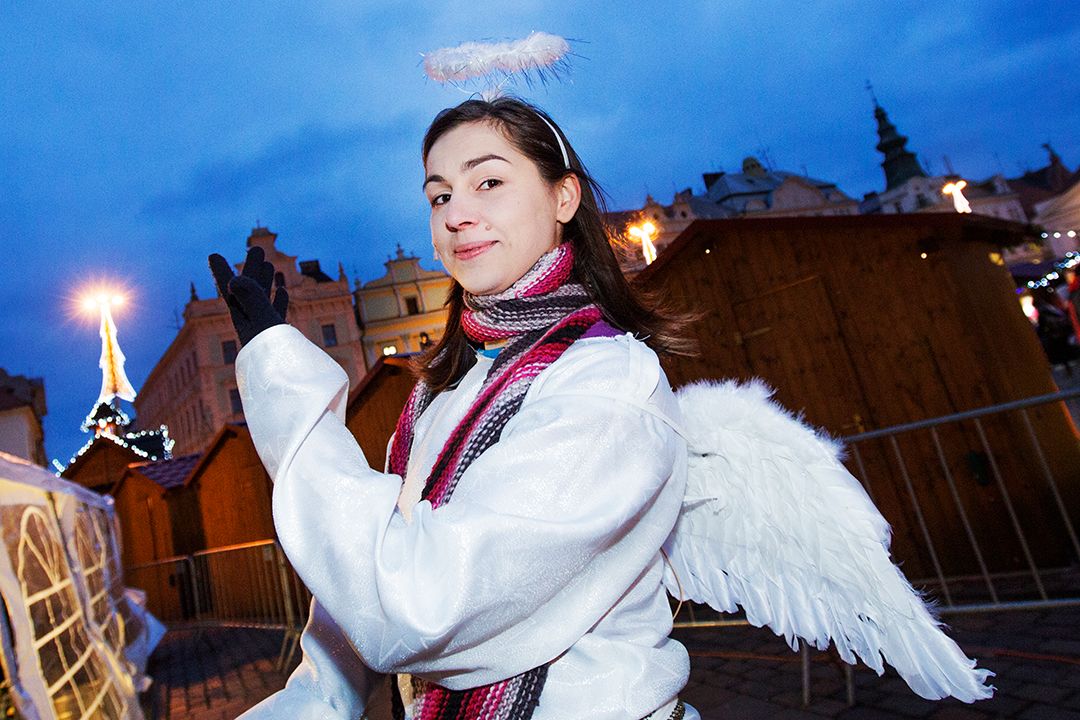 Vánoční strom v Plzni (foto: M. Chaloupka, 3.12.2017)