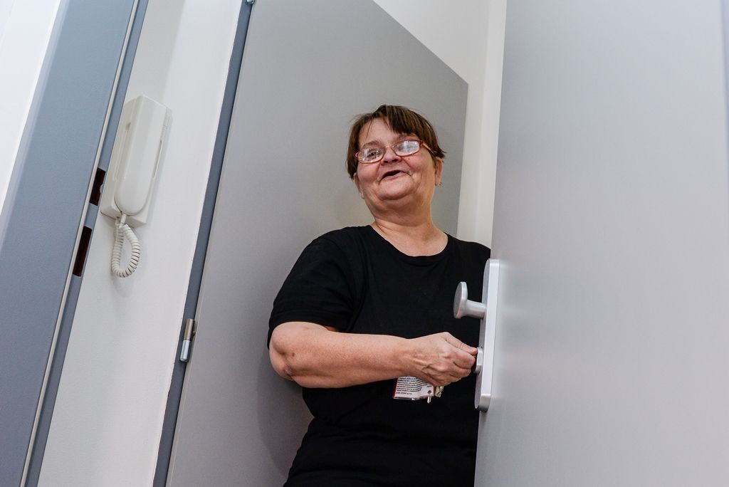 První ze čtyř domů v Plachého ulici byl městem kompletně zrekonstruován (foto: M. Pecuch, 13.12.2017)