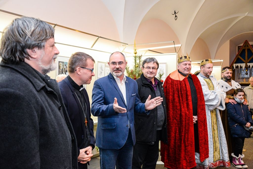 Zahájení Tříkrálové sbírky v Plzni (foto: M. Pecuch, 3.1.2018)
