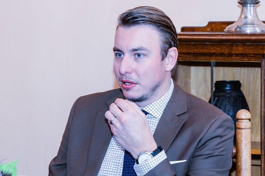 Házenkář Filip Jícha navštívil plzeňskou radnici (foto: M. Pecuch, 12.1.2018)