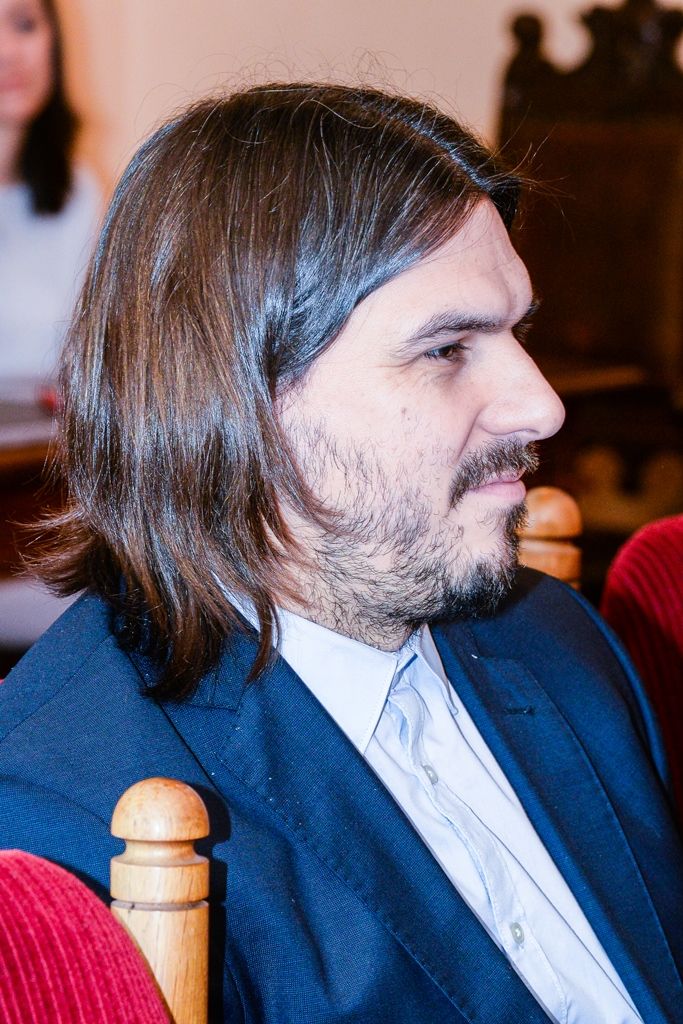 Házenkář Filip Jícha navštívil plzeňskou radnici (foto: M. Pecuch, 12.1.2018)