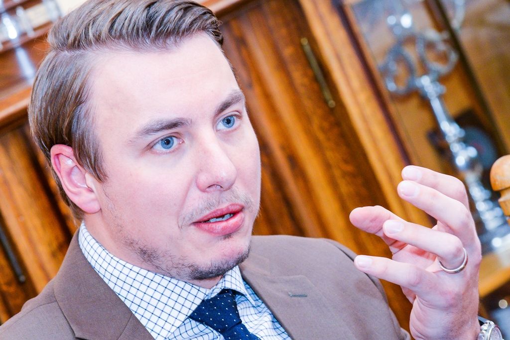 Házenkář Filip Jícha navštívil plzeňskou radnici (foto: M. Pecuch, 12.1.2018)