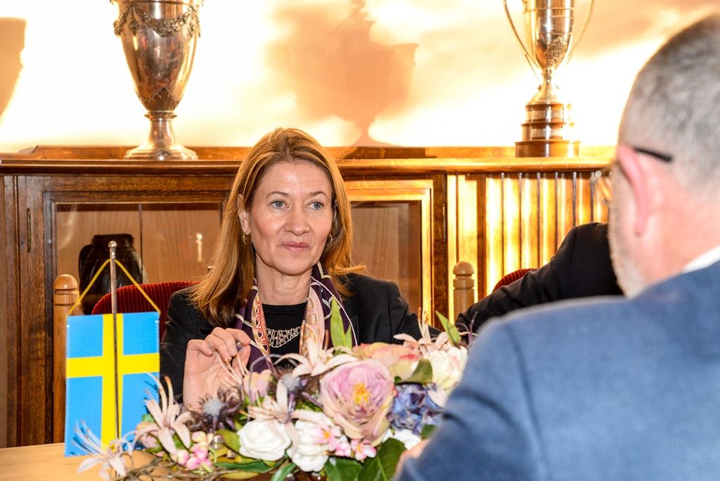 Velvyslankyně Švédska navštívila Plzeň (foto: M. Pecuch, 30.1.2018)