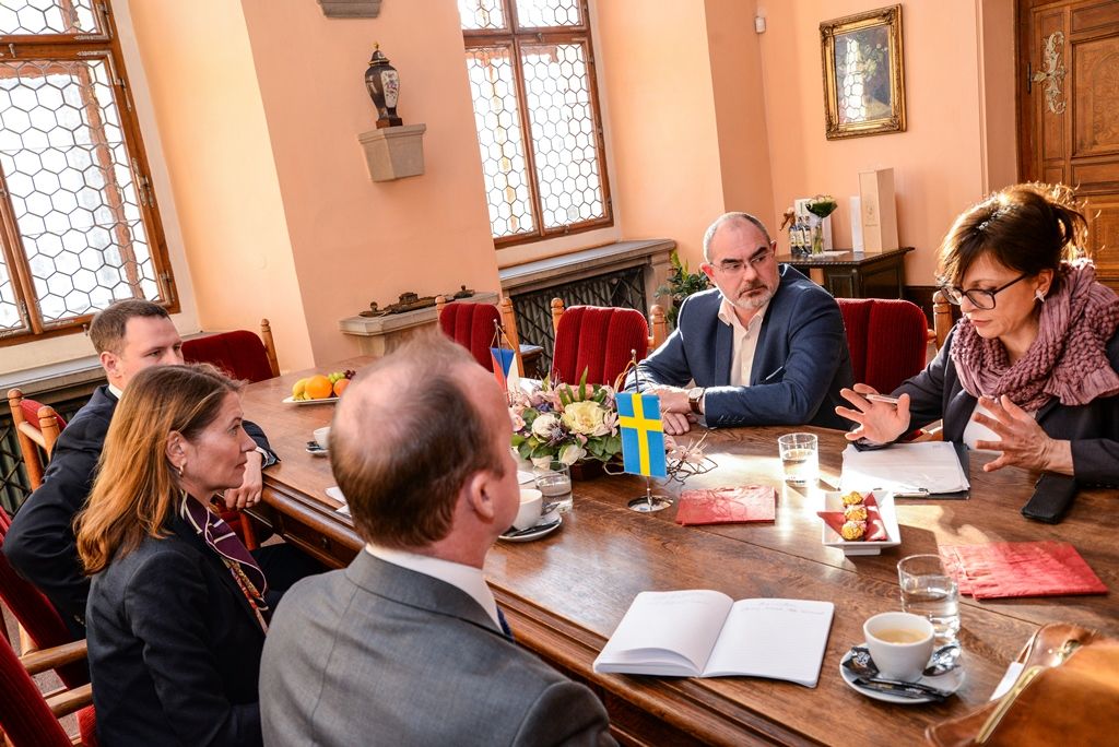 Velvyslankyně Švédska navštívila Plzeň (foto: M. Pecuch, 30.1.2018)