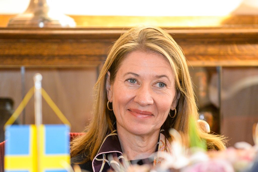 Velvyslankyně Švédska navštívila Plzeň (foto: M. Pecuch, 30.1.2018)