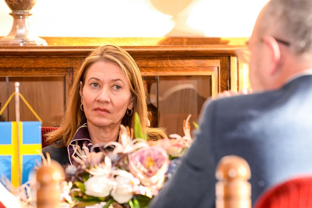 Velvyslankyně Švédska navštívila Plzeň (foto: M. Pecuch, 30.1.2018)