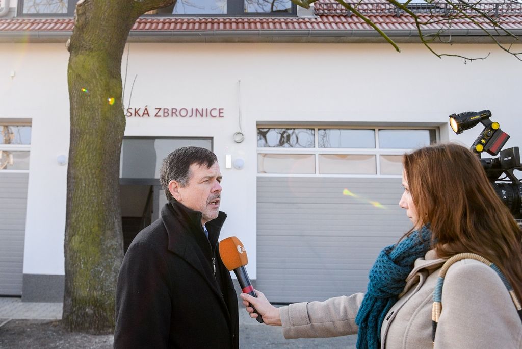 Malesice mají nově opravenou zbrojnici (foto: M. Pecuch, 13.2.2018)