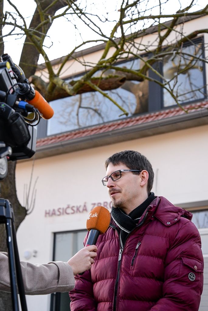 Malesice mají nově opravenou zbrojnici (foto: M. Pecuch, 13.2.2018)