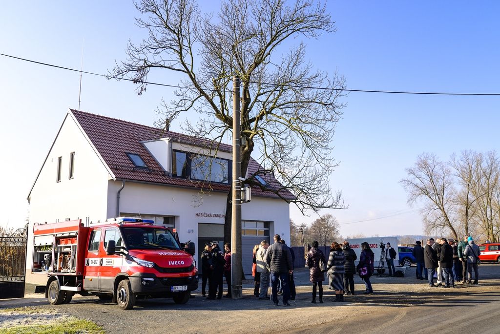 Malesice mají nově opravenou zbrojnici (foto: M. Pecuch, 13.2.2018)