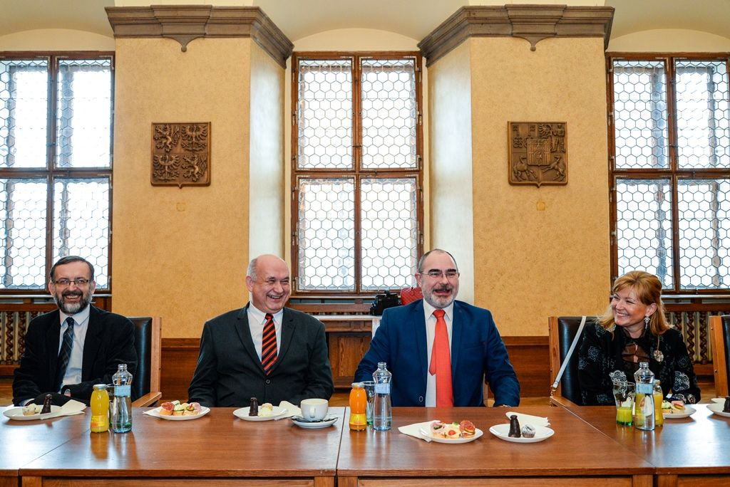 Plzeňský primátor přijal děkany pedagogických fakult (foto: M. Pecuch, 20.2.2018)