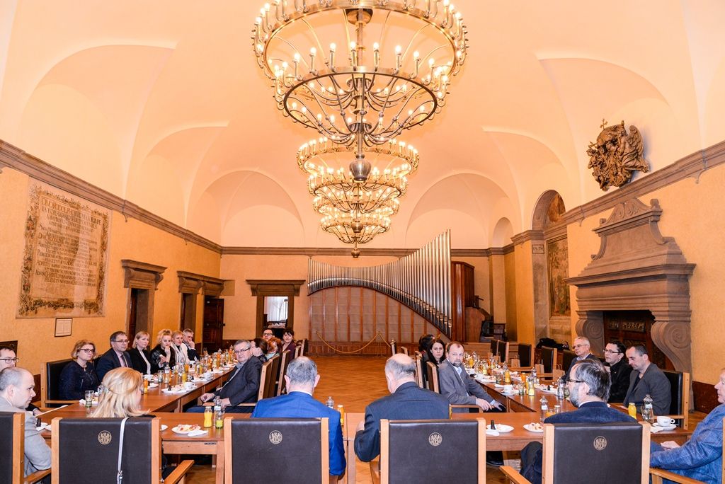 Plzeňský primátor přijal děkany pedagogických fakult (foto: M. Pecuch, 20.2.2018)