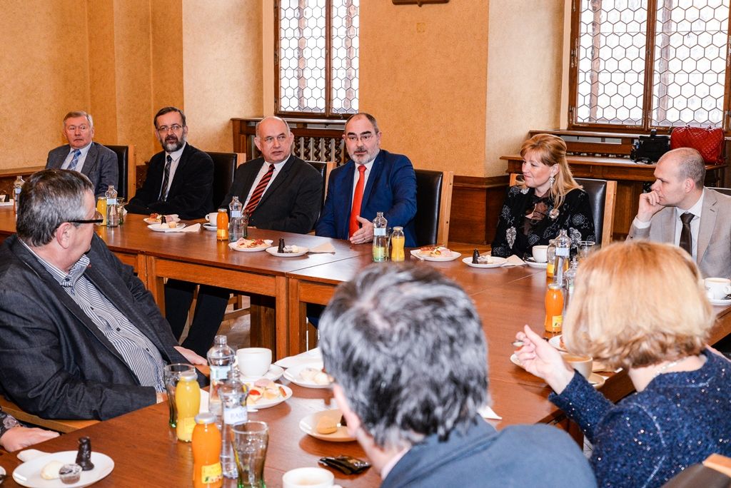 Plzeňský primátor přijal děkany pedagogických fakult (foto: M. Pecuch, 20.2.2018)