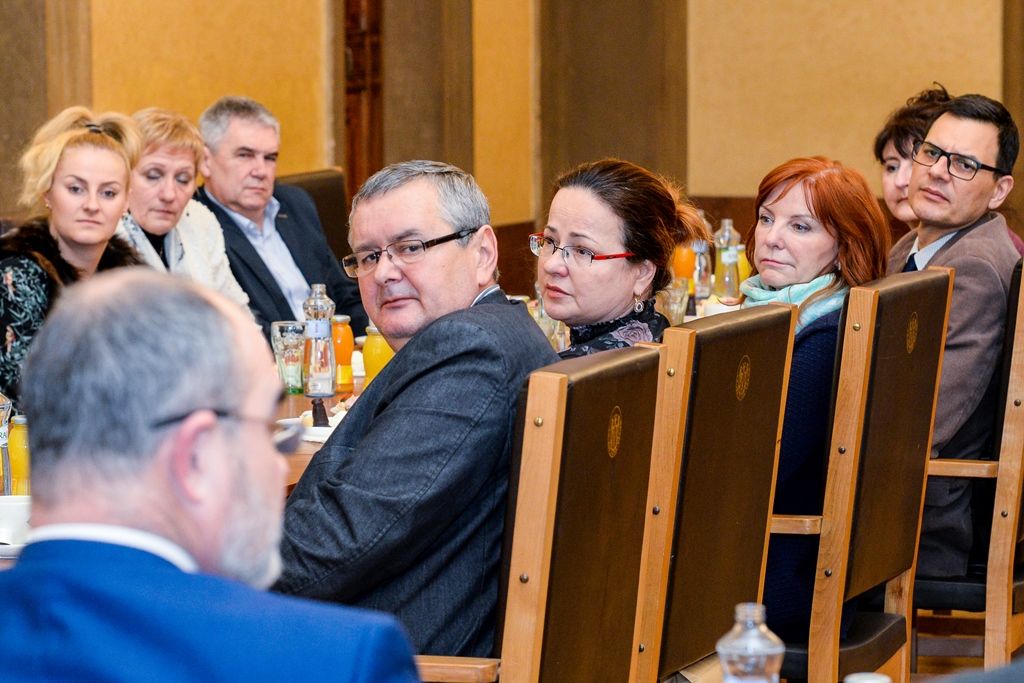 Plzeňský primátor přijal děkany pedagogických fakult (foto: M. Pecuch, 20.2.2018)