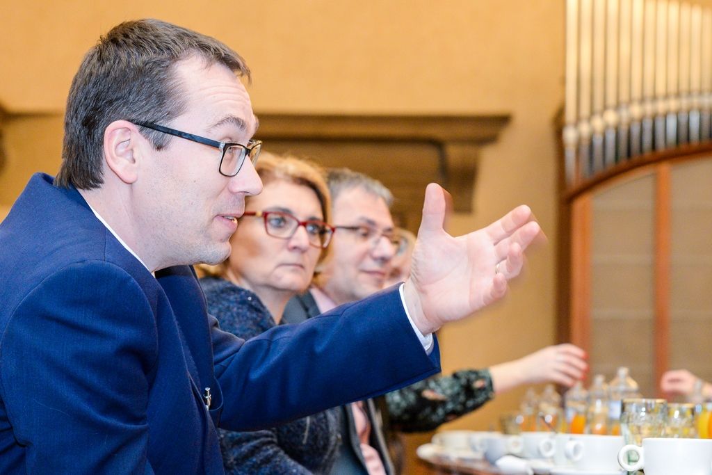 Plzeňský primátor přijal děkany pedagogických fakult (foto: M. Pecuch, 20.2.2018)